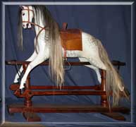 1885-Ayres rocking horse -finished restoration